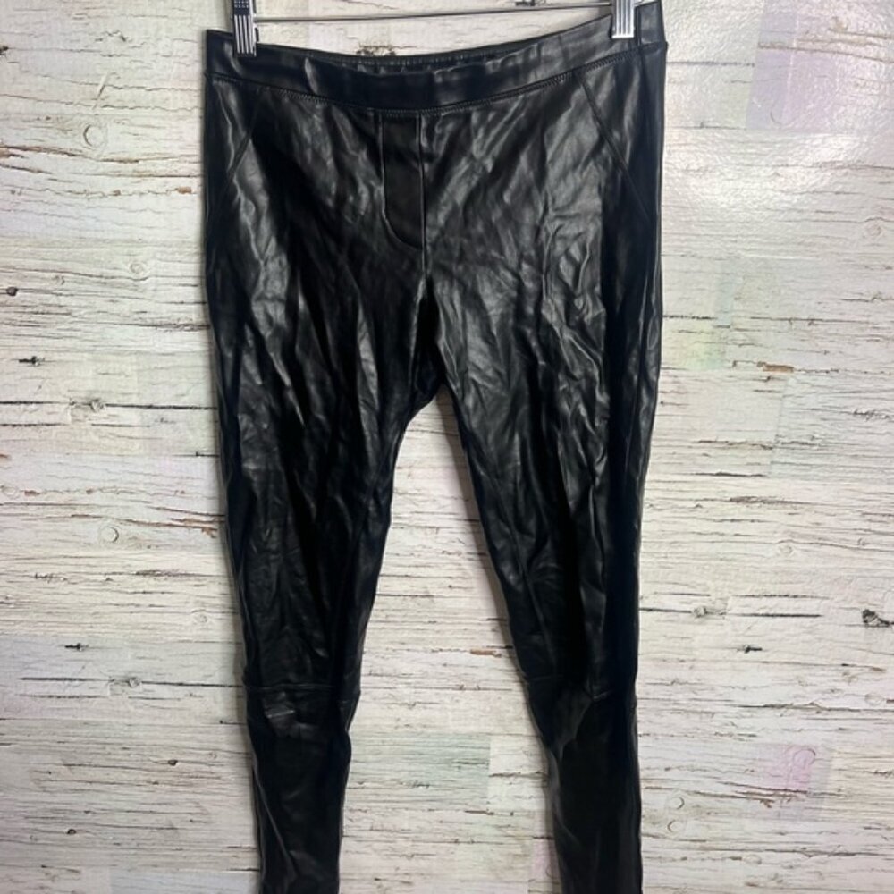 Aritzia wilfred size small Black Faux Leather Leggings